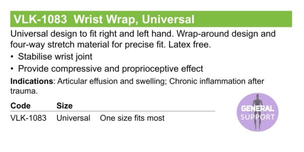 Wrist Wrap Specs
