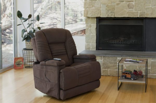Brown Chair Near Fire Place — Mobility Shop In Tweed Heads, NSW
