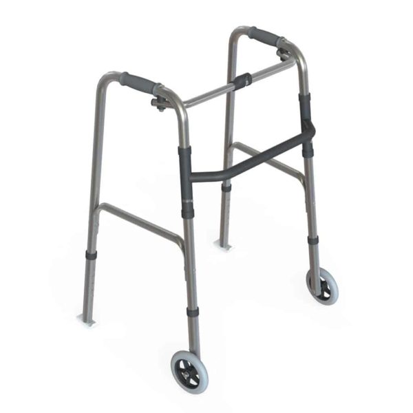 Walking Frame With Swivel Front Wheels