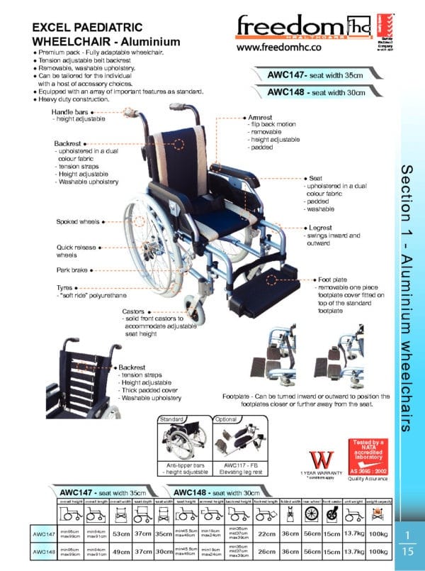 Excel Paediatric Wheelchair