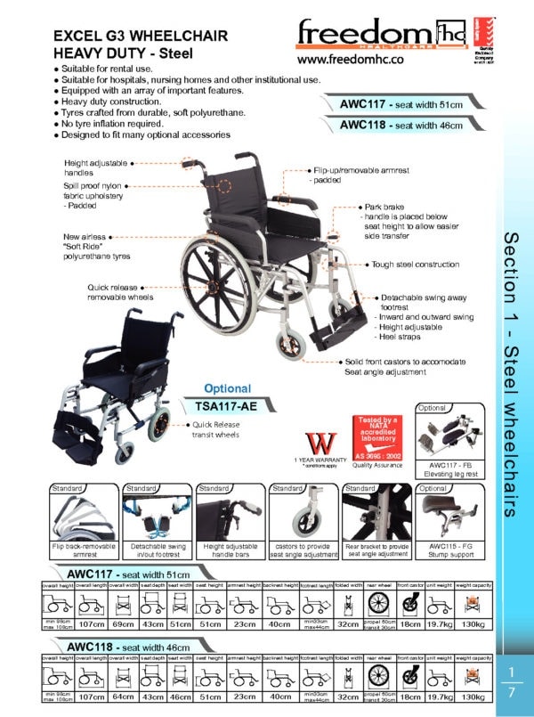 Excel G3 Wheelchair