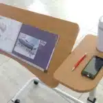 Peak Split Table-Top Overbed Table