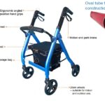 Rollator - Innova-Aid Delta Quad Walker (55cm Seat Height)