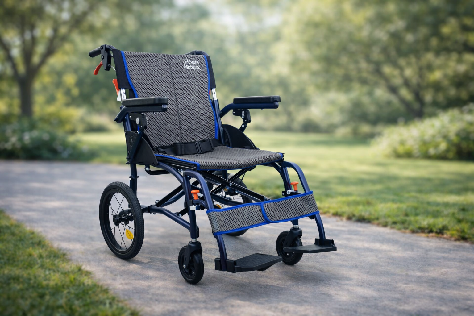 Elevate Motion X™ Wheelchair – Attendant Propel - Image 2