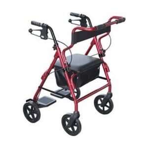 Rollator - 2 in 1 Walker-Wheelchair