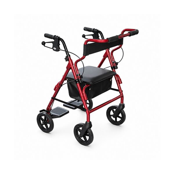 Rollator - 2 in 1 Walker-Wheelchair