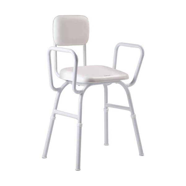 CareQuip Padded Shower Stool With Backrest SWL 125kg