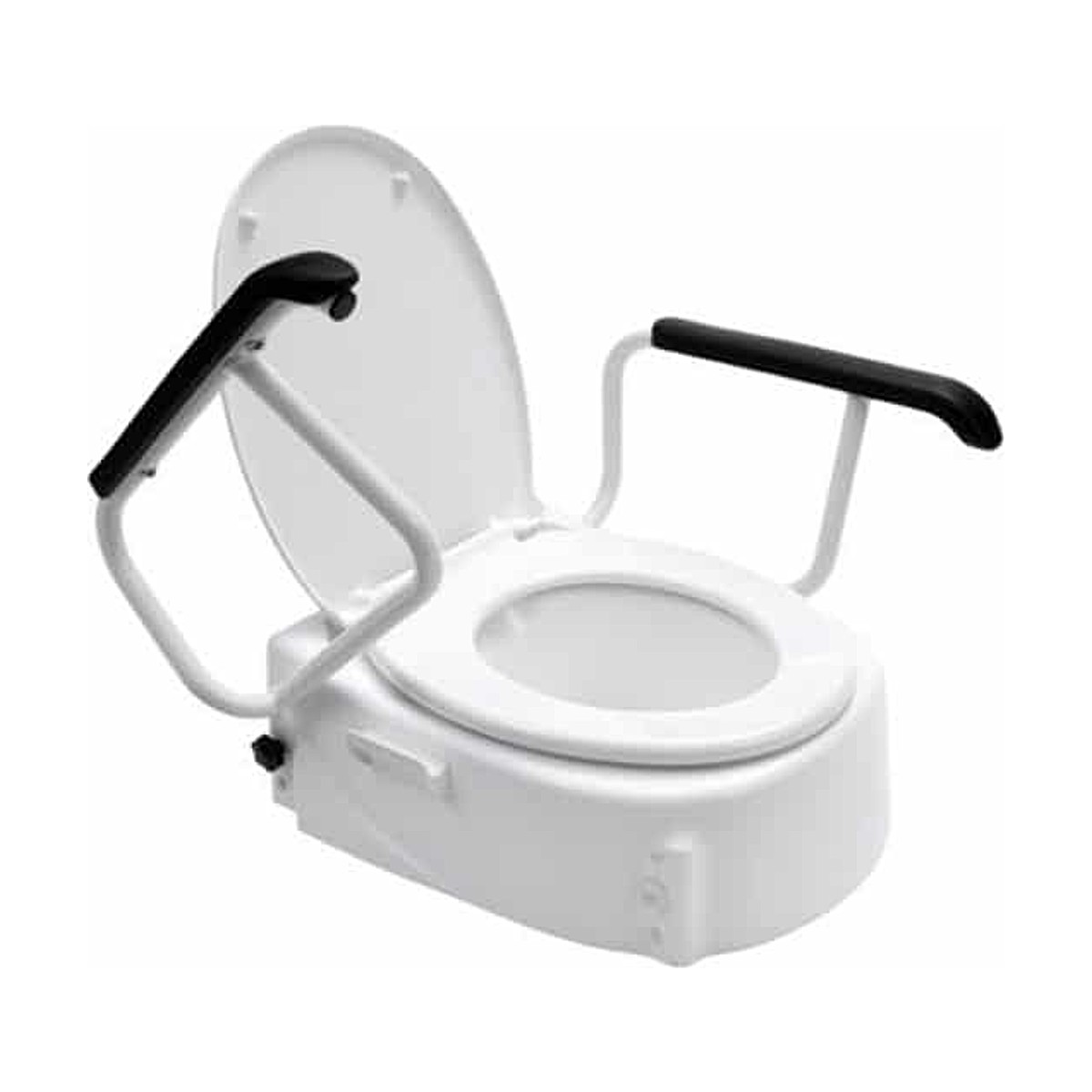 Better Living Adjustable Toilet Seat Raiser with Swing Back Arms
